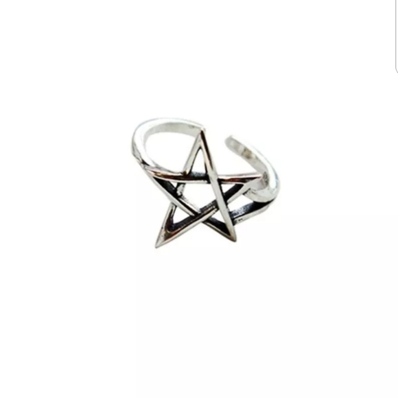 New five pointed star 925 sterling silver ring 💍 - Picture 2 of 4